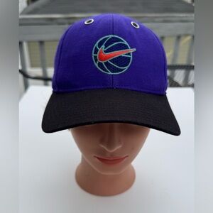 Vintage Nike Basketball Purple Fitted Hat 90s Adult S/M